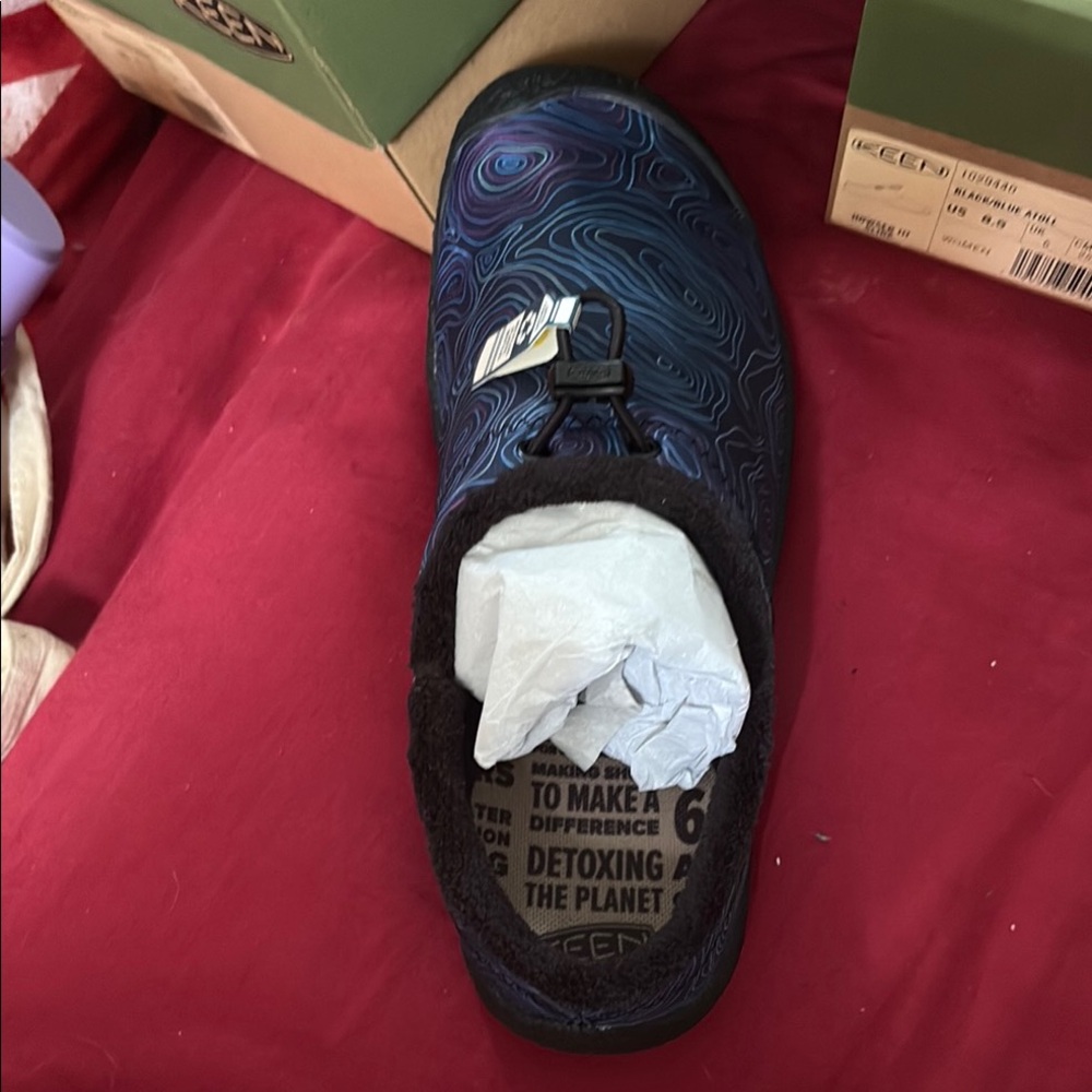 Keen Blue and Black Loafers Slip-Ons